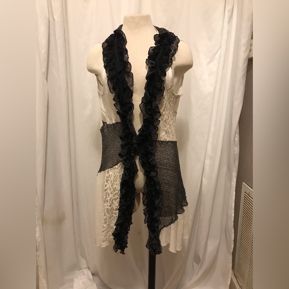 Adore knit lace vest